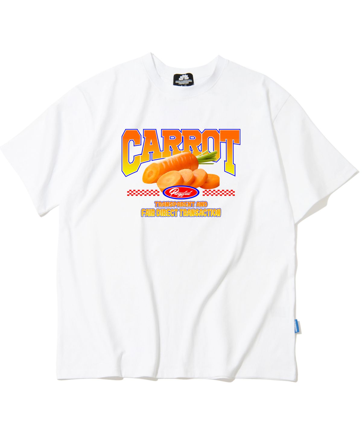 트립션(TRIPSHION) Peaceful Carrot 그래픽 티셔츠 - 8 컬러