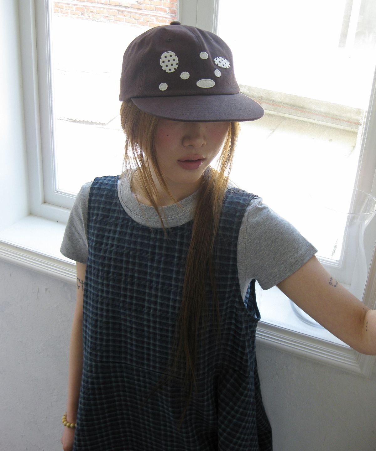 나츠(NAATS) Dot to dot cap, mocha brown