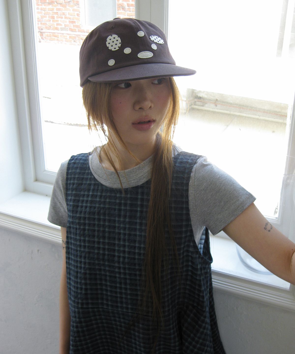 나츠(NAATS) Dot to dot cap, mocha brown