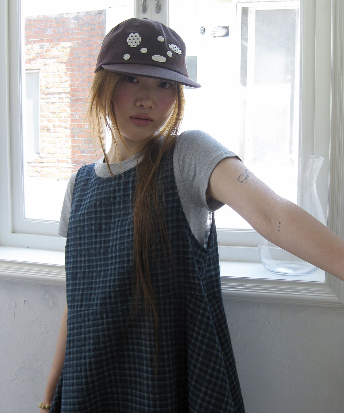 나츠(NAATS) Dot to dot cap, mocha brown