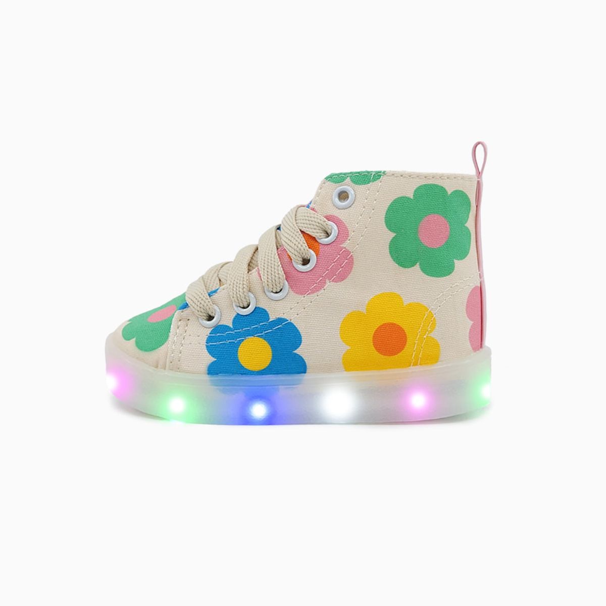 베이비솔(BABYSOLE) 베이지블룸LED운동화