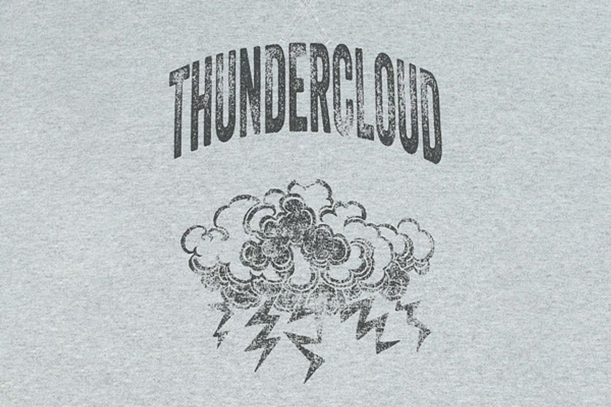 재즈앤바(JAZZ&BAR) Vintage crop sweatshirts- Thunder