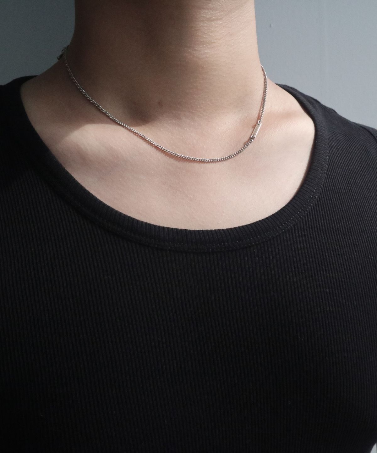 베이스클레프(BASSCLEF) 남자 체인 목걸이 써지컬 스틸 CLEF MINI SIMPLE NEC