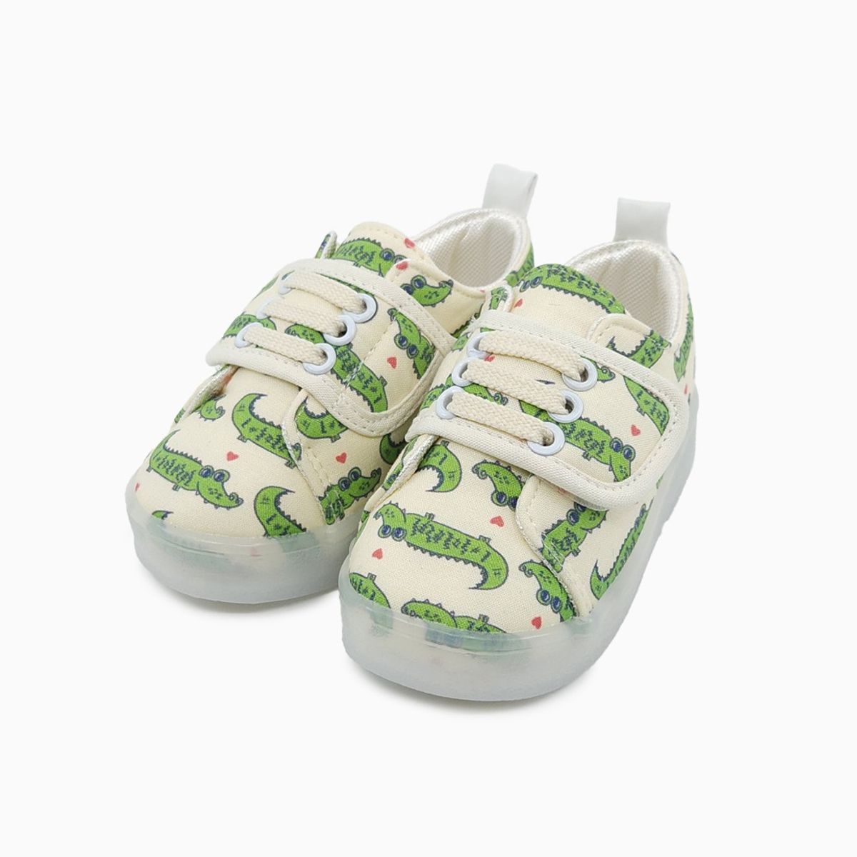 베이비솔(BABYSOLE) 뿅뿅악어LED운동화
