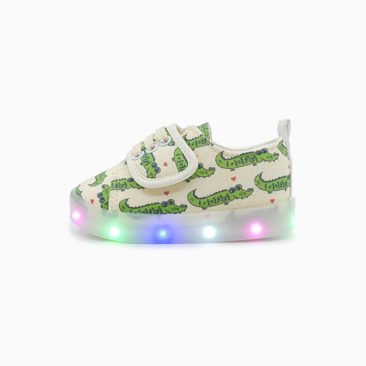 베이비솔(BABYSOLE) 뿅뿅악어LED운동화