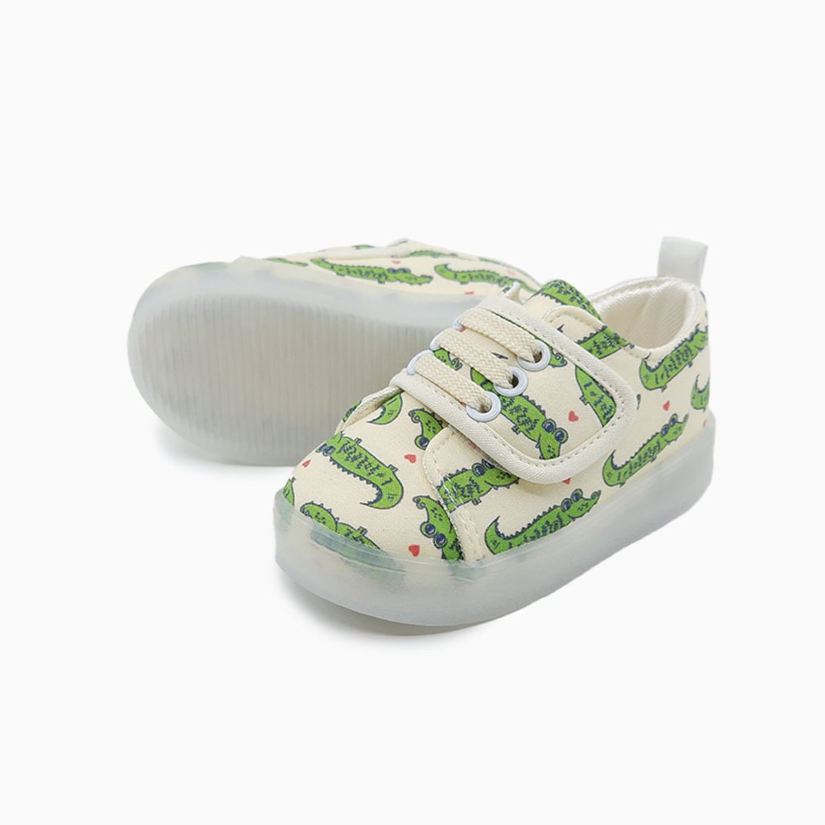 베이비솔(BABYSOLE) 뿅뿅악어LED운동화