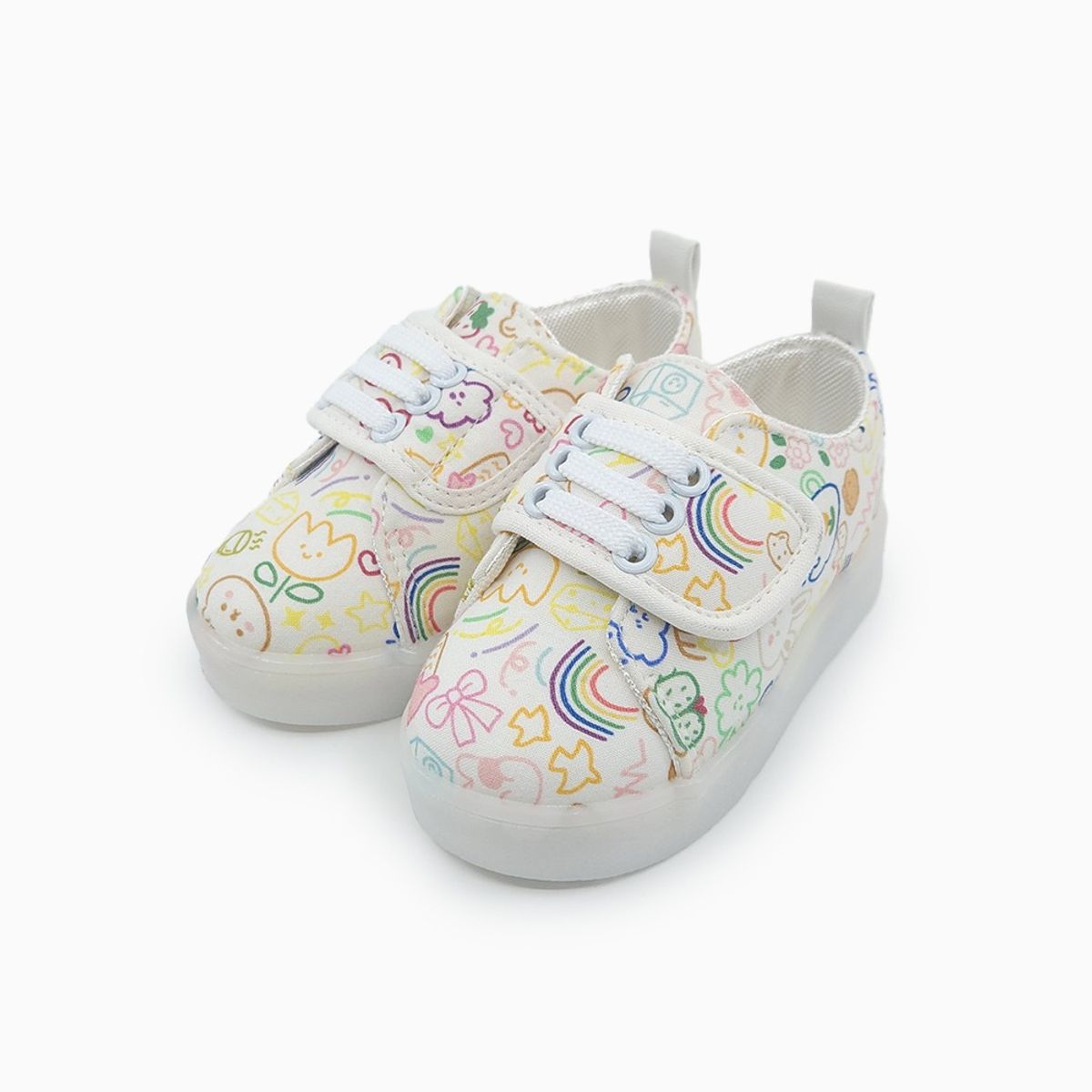 베이비솔(BABYSOLE) 크레용두들LED운동화