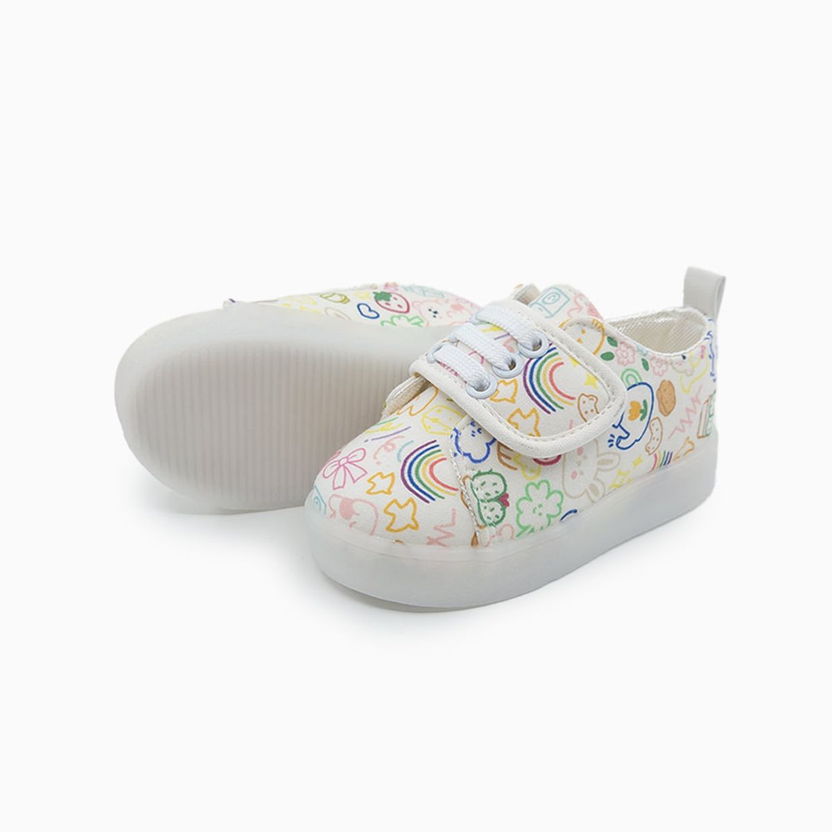 베이비솔(BABYSOLE) 크레용두들LED운동화