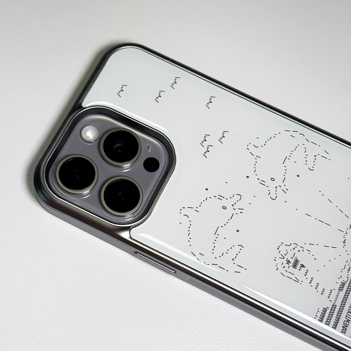 메모리즈바운더리(MEMORIESBOUNDARY) NTA Blooming Bay_ASCII CORE_003 Phone Case (SV_White/Black)