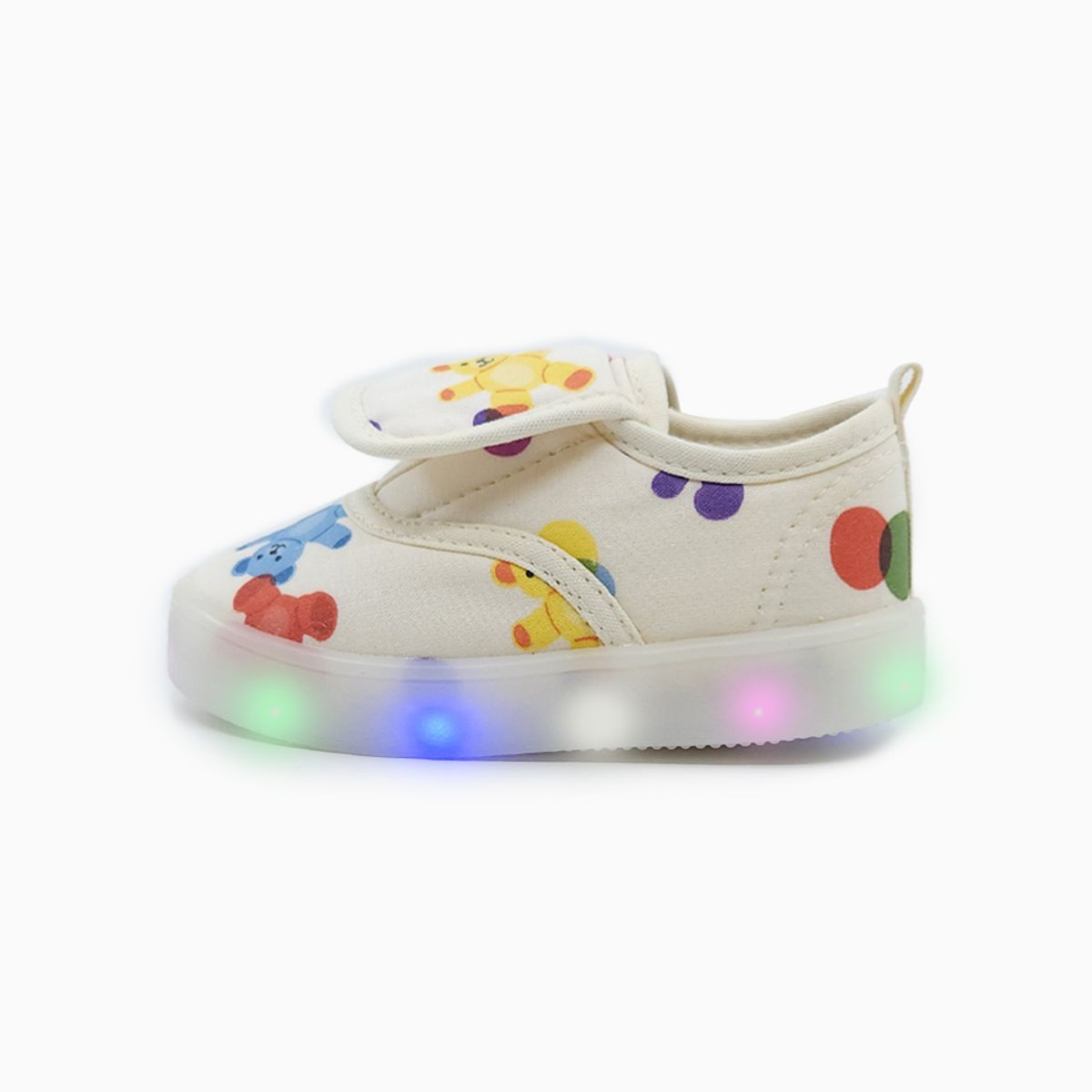 베이비솔(BABYSOLE) 커버컬러풀베어LED신발