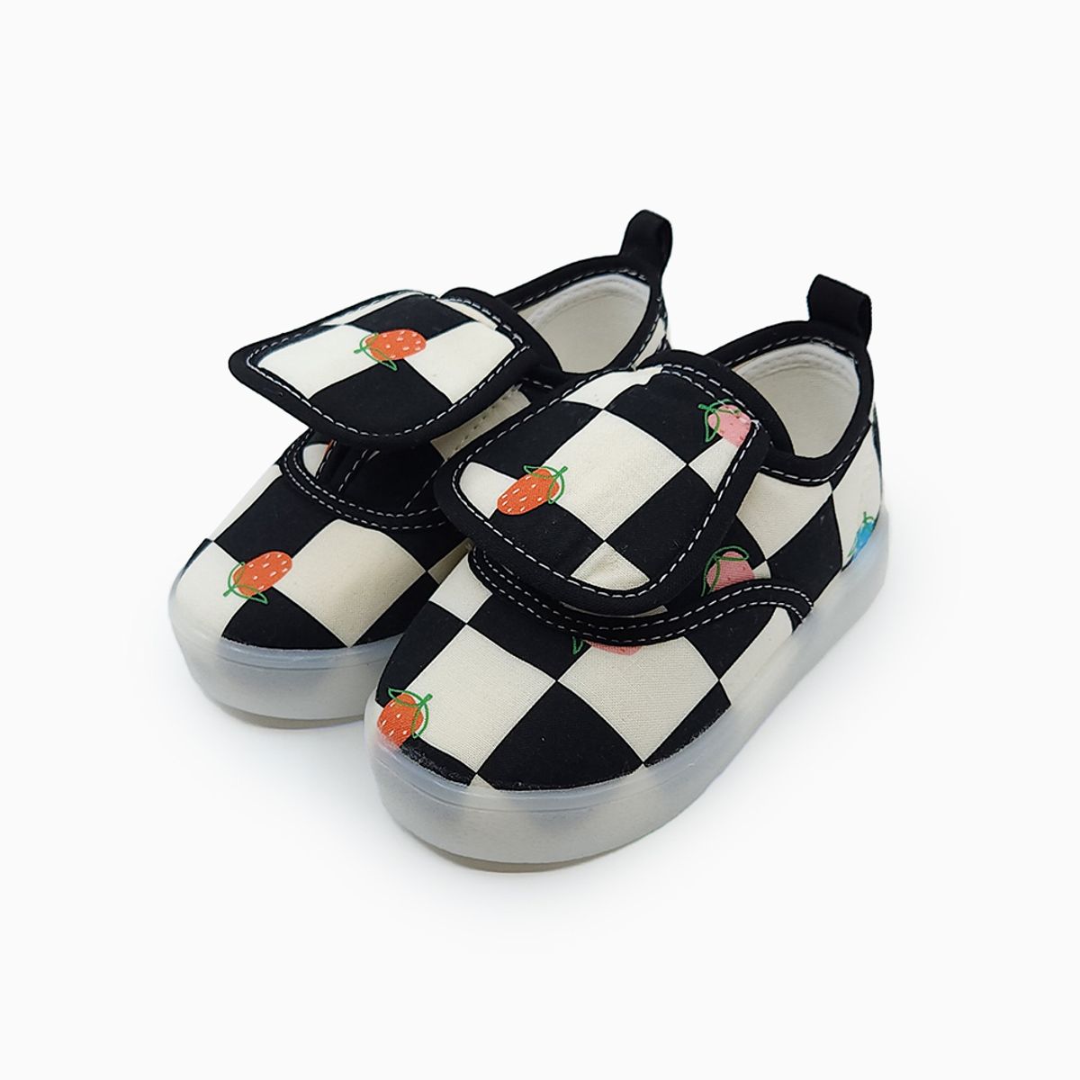 베이비솔(BABYSOLE) 커버체커보드LED신발
