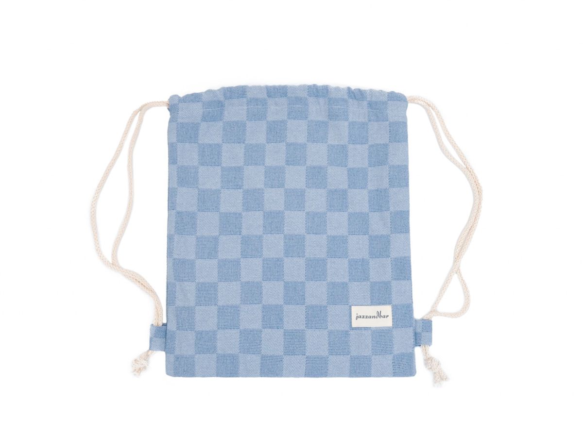 재즈앤바(JAZZ&BAR) Denim Checkerboard Gymsack