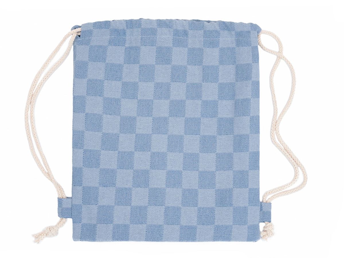 재즈앤바(JAZZ&BAR) Denim Checkerboard Gymsack