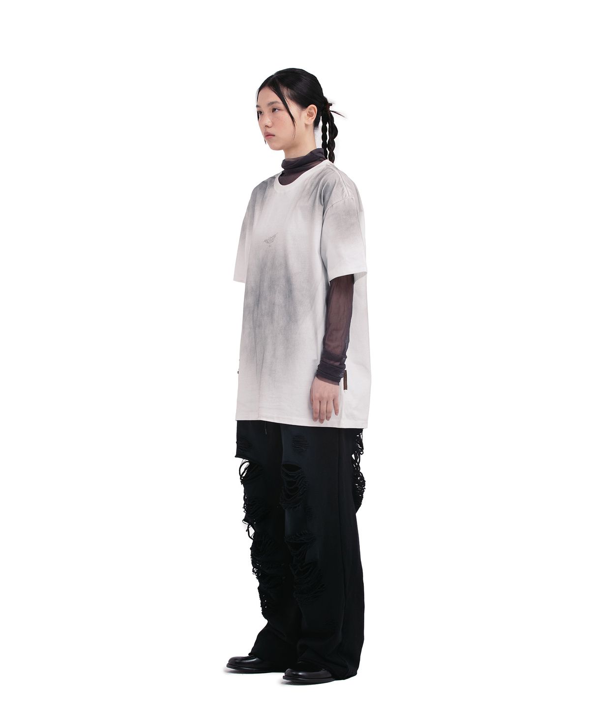 데프가먼츠(DEFGARMENTS) DESTROYED SWEAT PANTS [2COLOR]