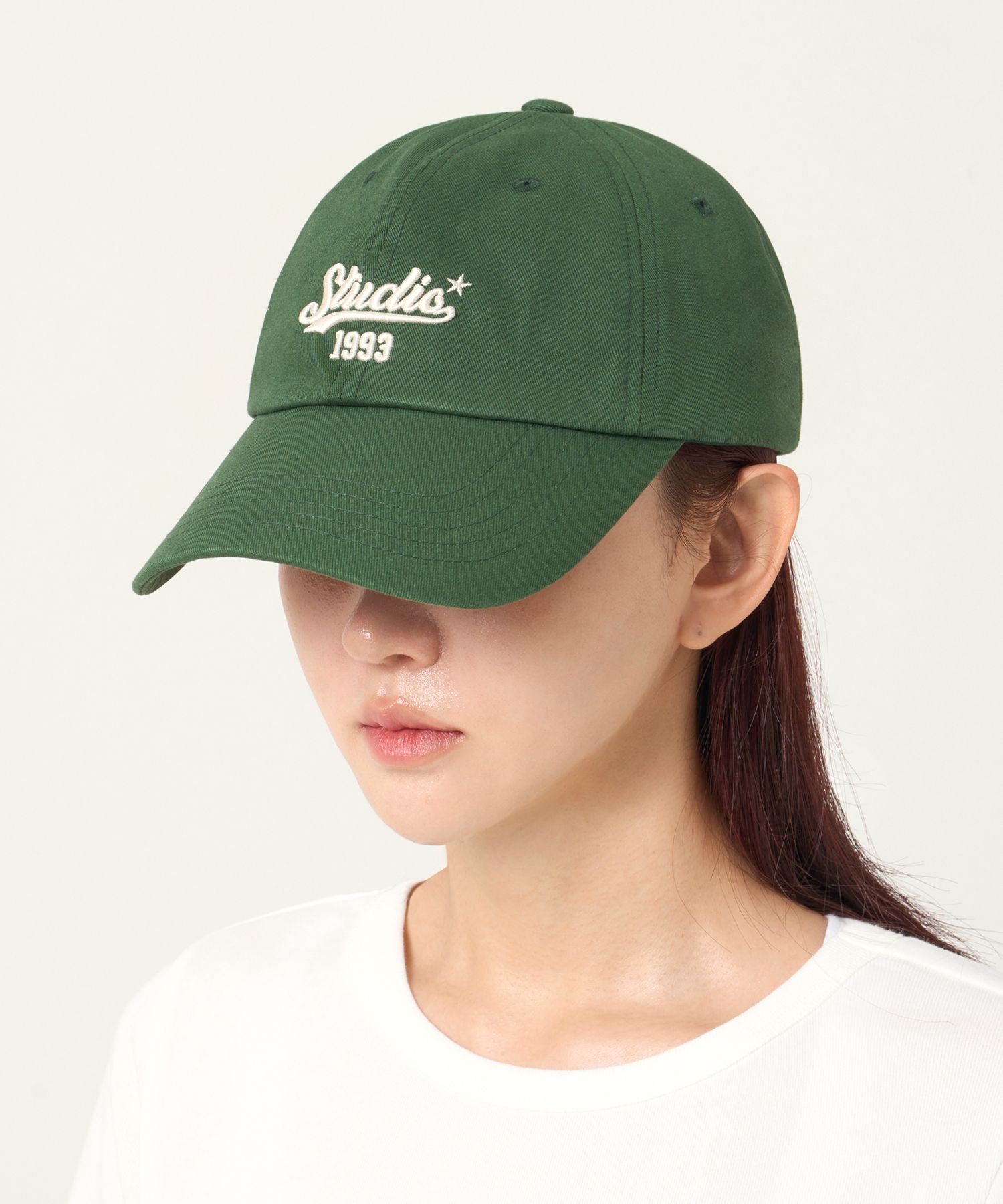 【1993studio】25SS★ Wave Studio Ball Cap MUSINSA公式 | 1993STUDIO Wave Studio Ball Cap_Green