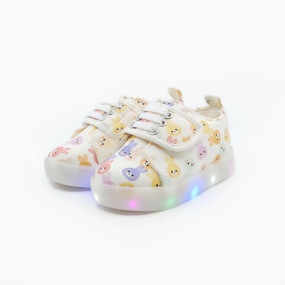 베이비솔(BABYSOLE) 퐁퐁래빗 LED운동화