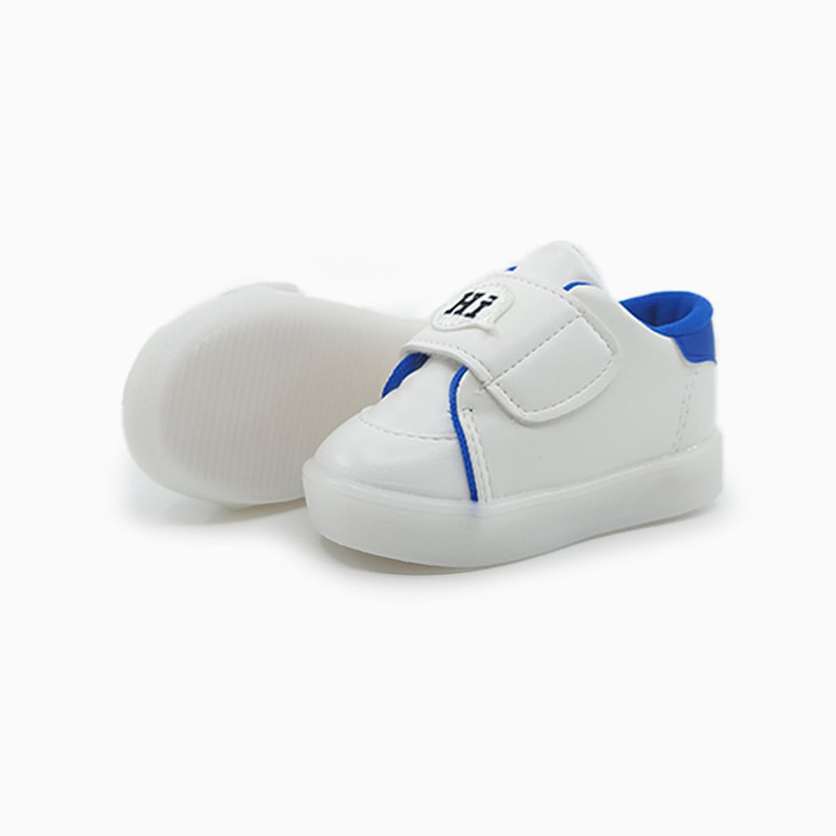 베이비솔(BABYSOLE) 안녕 블루 고래 LED 신발