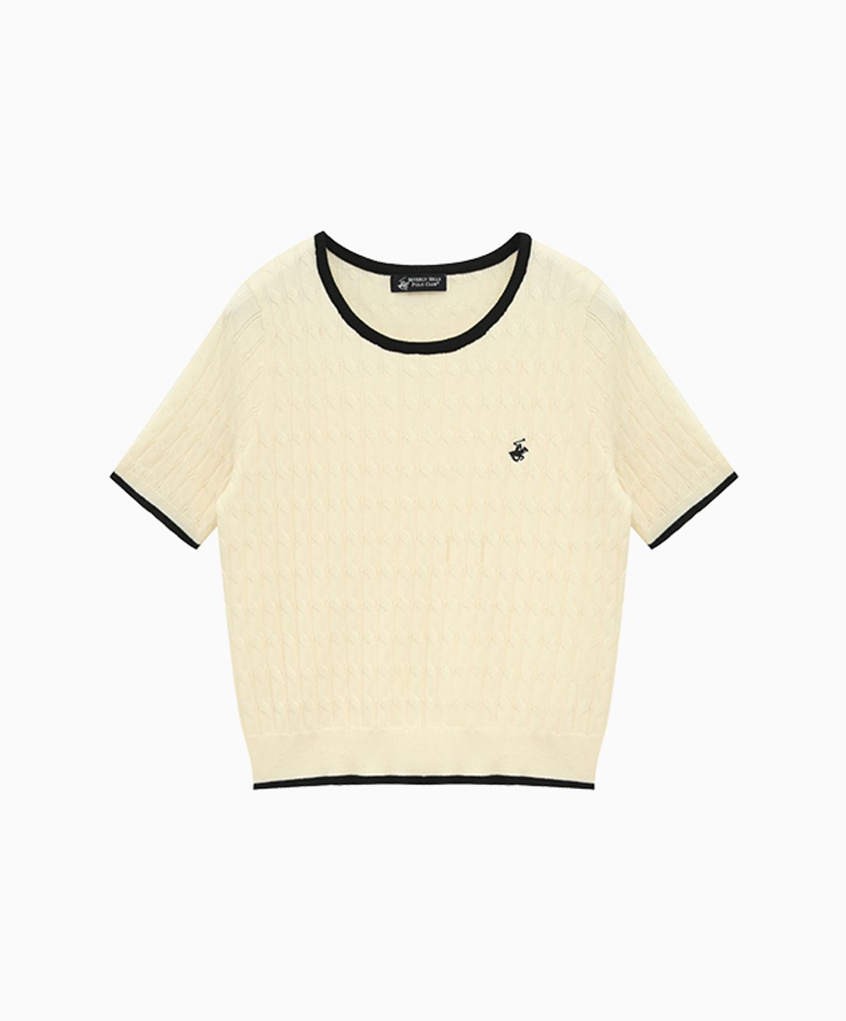비버리힐스 폴로클럽(BHPOLOCLUB) 여성 포인트 라인 케이블 니트 7Color TK016