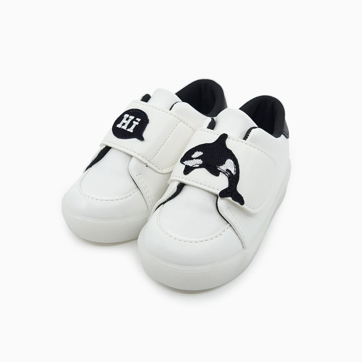 베이비솔(BABYSOLE) 안녕 범고래 LED 운동화
