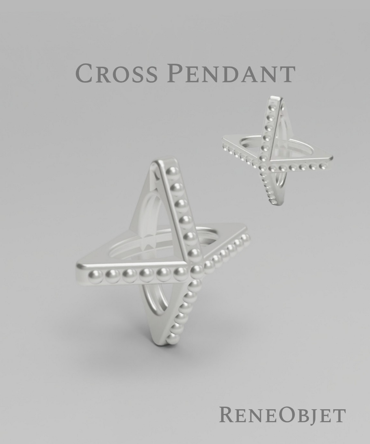 르네오브제(RENEOBJET) AXI  PETIT NECKLACE SET [STERLING SILVER] 미니멀 925 실버 포인트 목걸이 세트