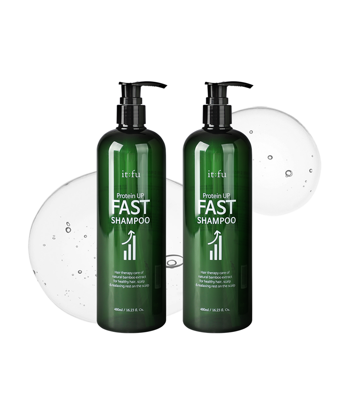 잇퓨(ITFU) [머리 쑥쑥 샴푸] 프로틴 업 패스트 샴푸 480ml 2개