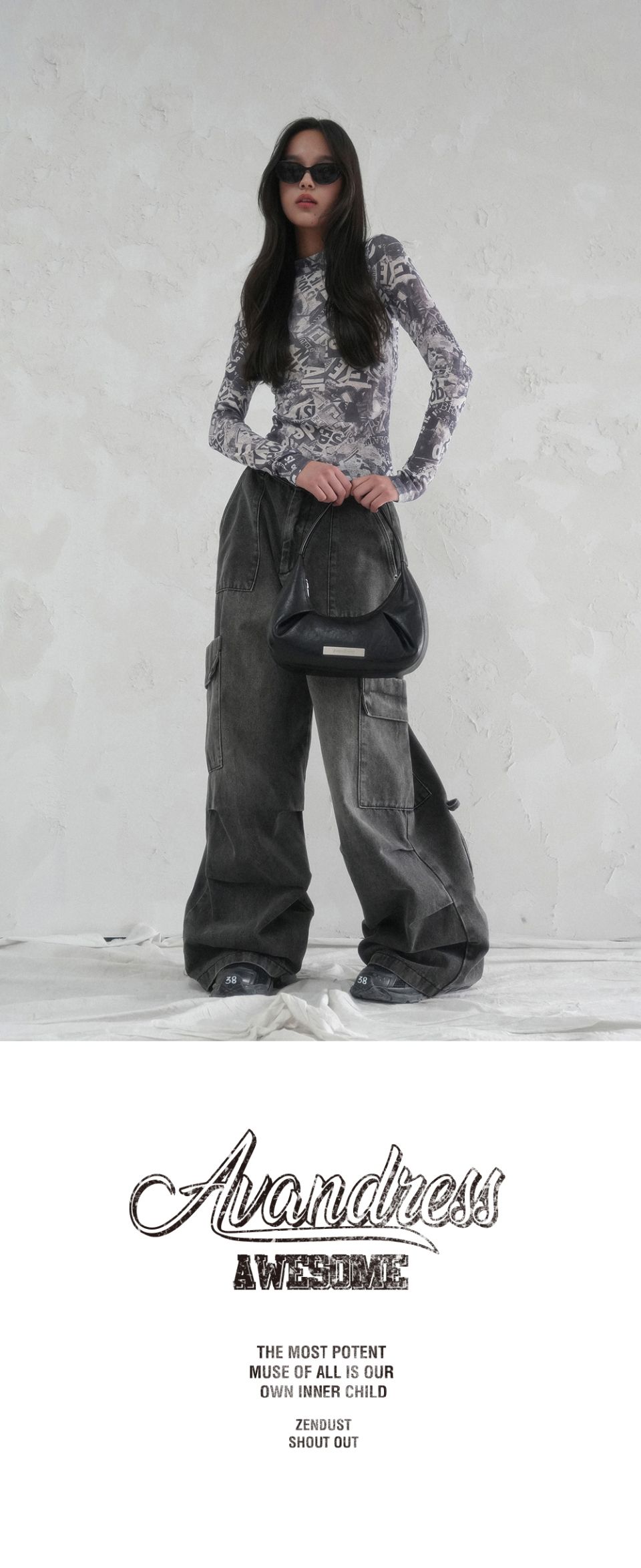 AVANDRESS ♥ Accent Back String Pants/追跡付 어반드레스(AVANDRESS) Accent Back String Pants BLACK