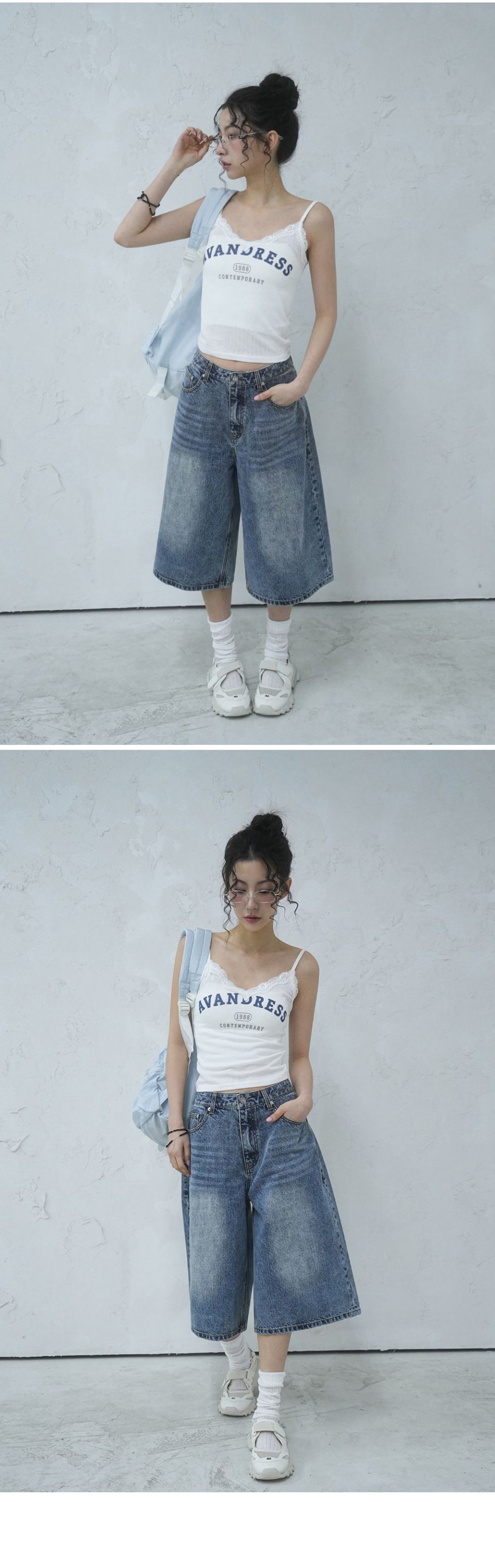 AVANDRESS★韓国★人気★Lovely Stitch Denim Shorts - 3COL AVANDRESS☆韓国☆人気☆Lovely Stitch Denim Shorts - 3COL