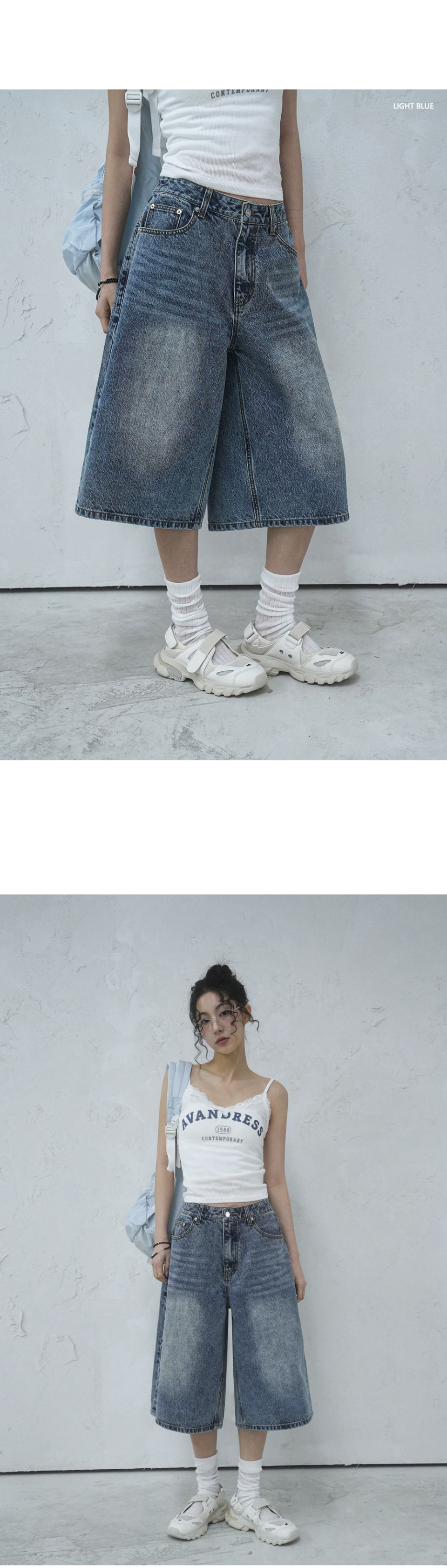 AVANDRESS) AMG Denim Shorts - 3col