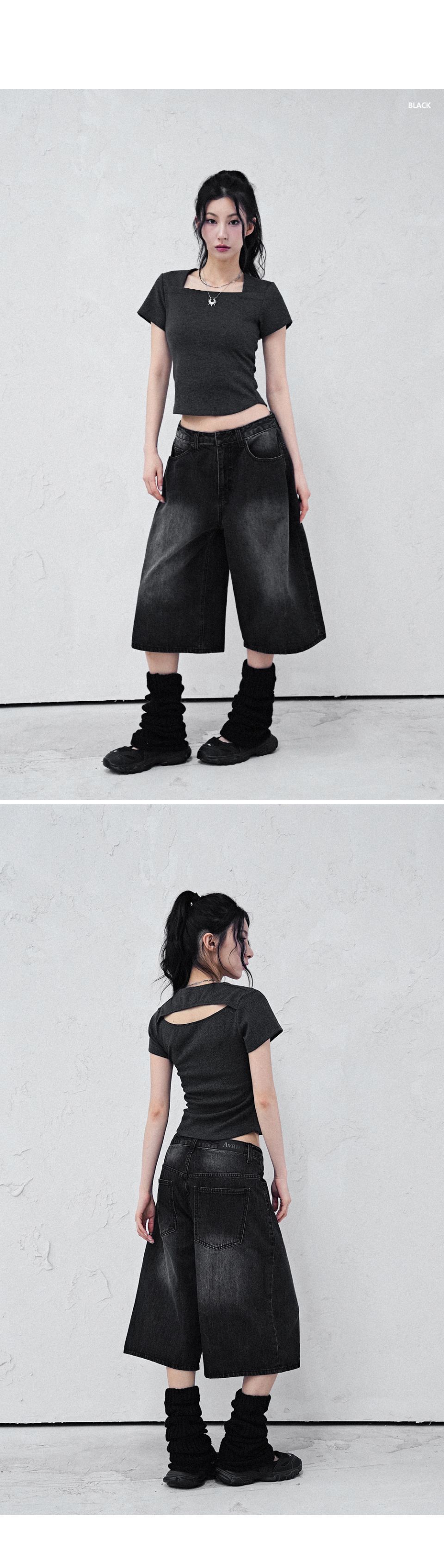 AVANDRESS) AMG Denim Shorts - 3col