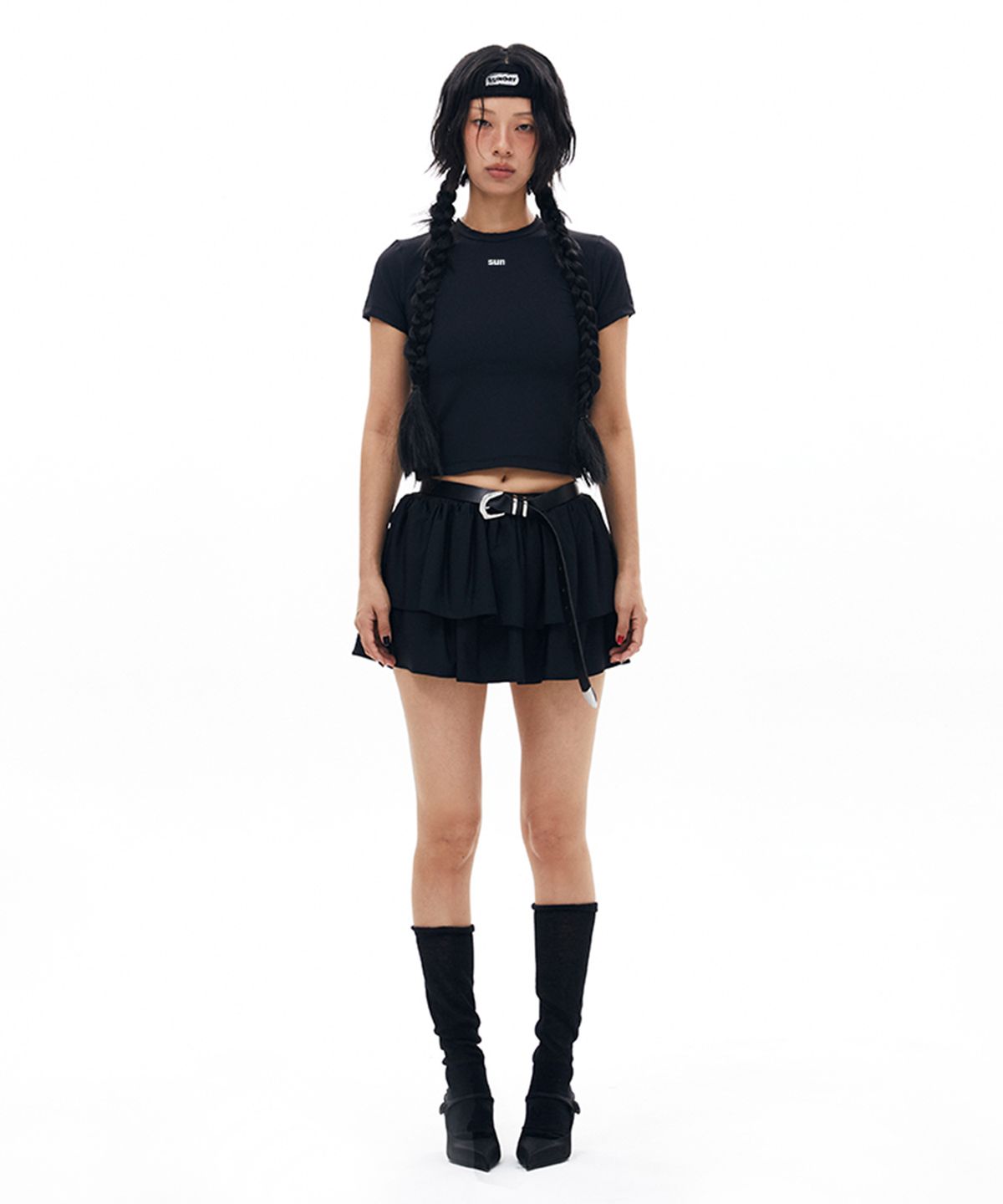 선데이후르츠마켓(SUNDAY FRUIT MARKET) MINI SUN TEE BLACK