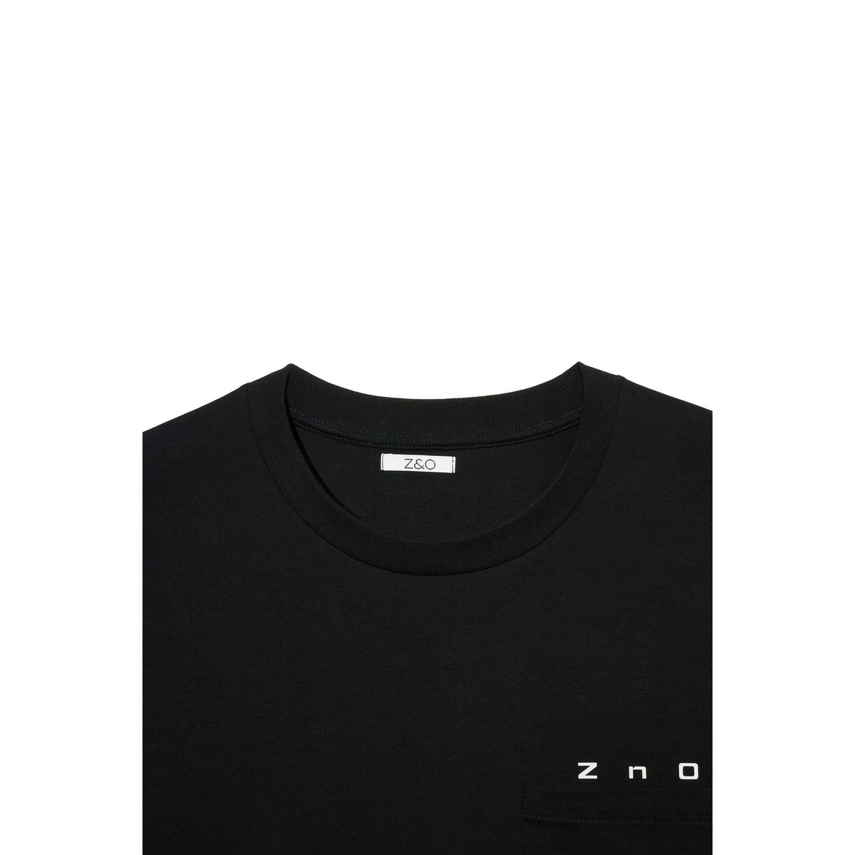 지앤오(ZNO) 로고 오버사이즈 숏 슬리브 티셔츠(블랙)