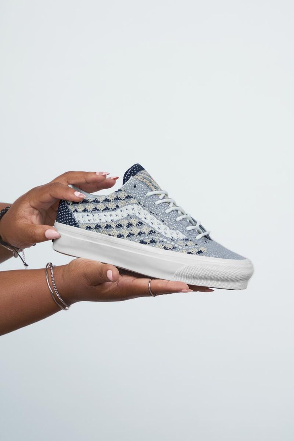 반스(VANS) 프리미엄 올드스쿨 36 EK - 게오 체크 포스트 그레이 / VN000EFK85T1