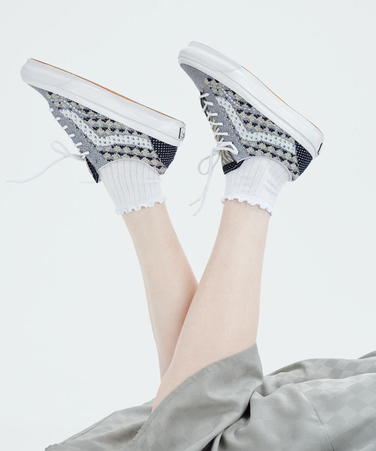 반스(VANS) 프리미엄 올드스쿨 36 EK - 게오 체크 포스트 그레이 / VN000EFK85T1