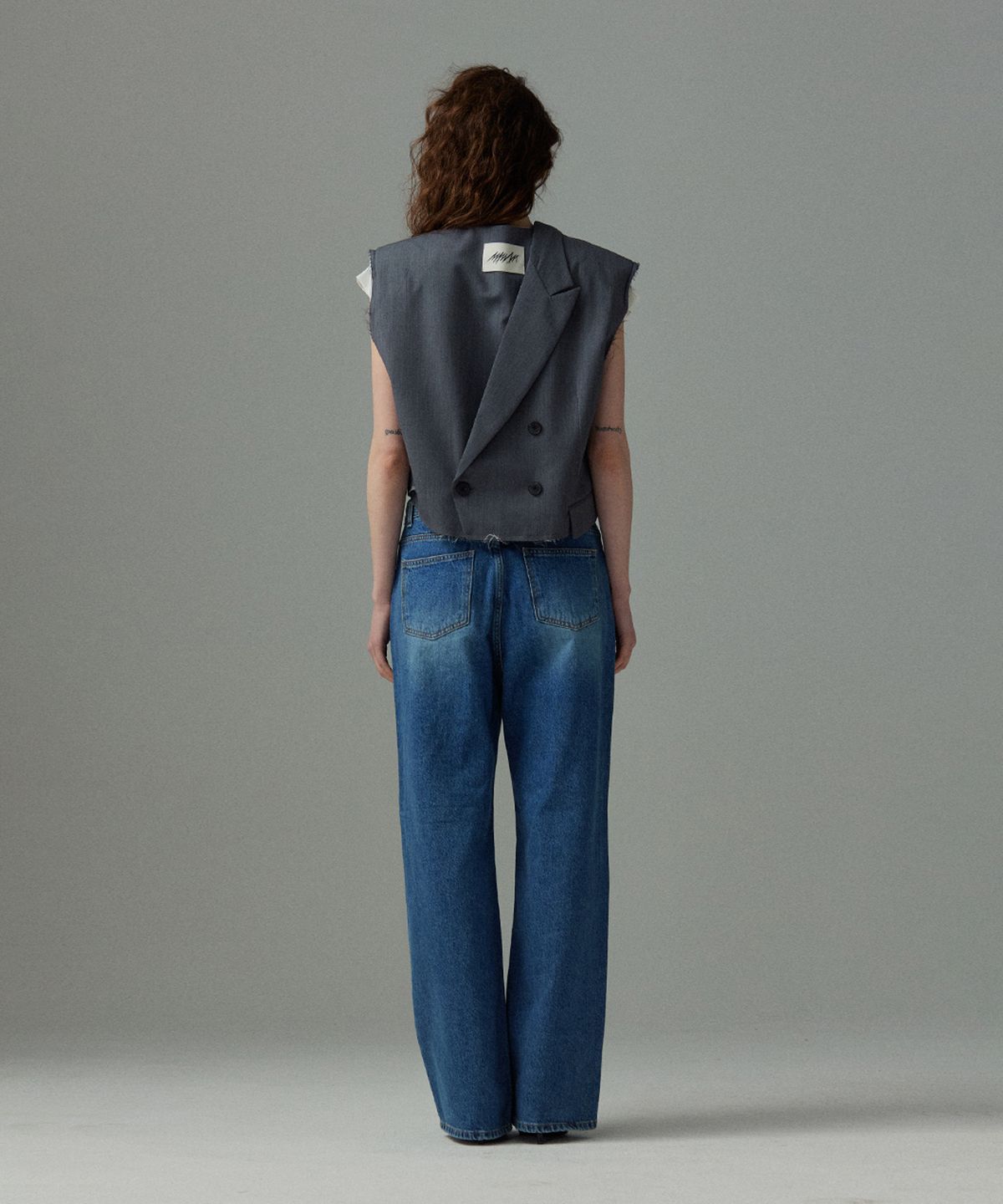므아므(MMAM) Origami crop vest