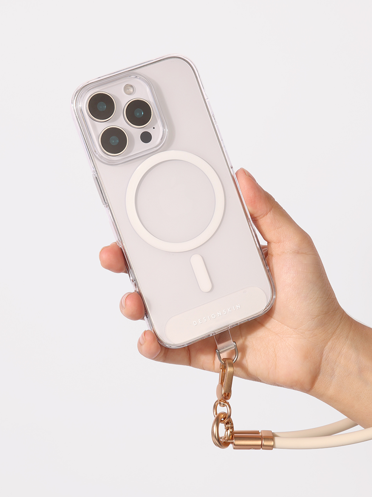 디자인스킨(DESIGNSKIN) 스마트폰 스트랩 패치-클리어