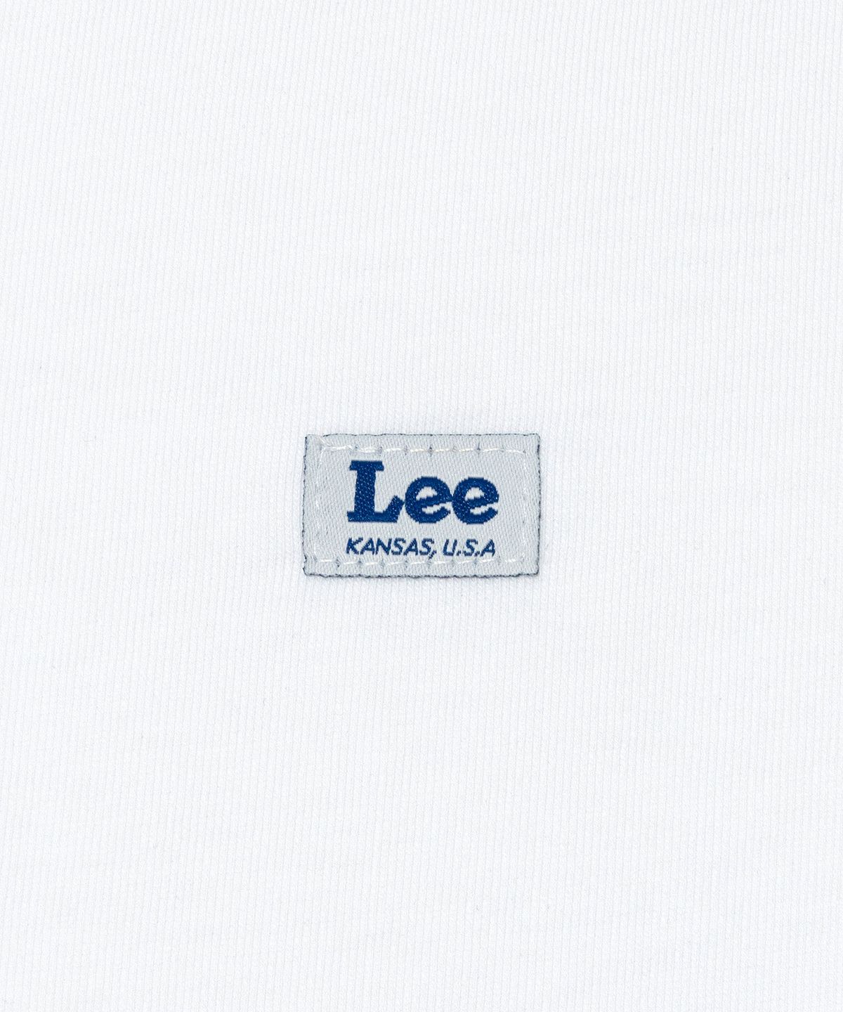리(LEE) 라벨 티셔츠 화이트