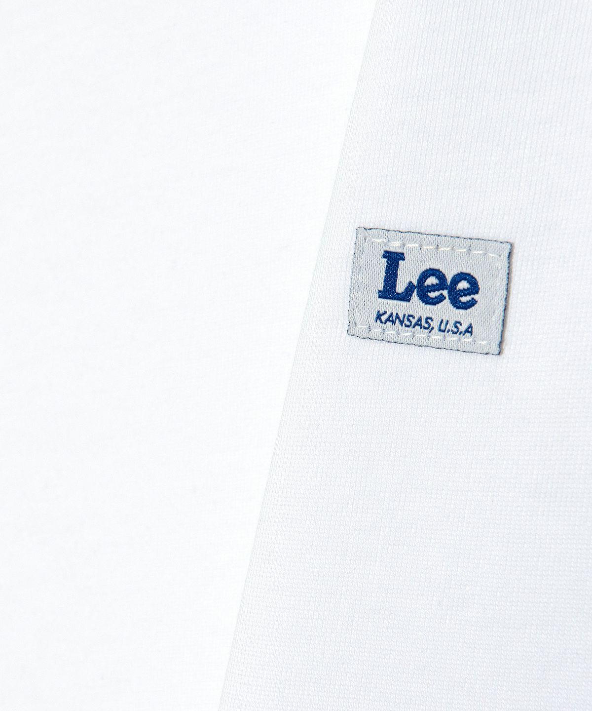 리(LEE) 라벨 티셔츠 화이트