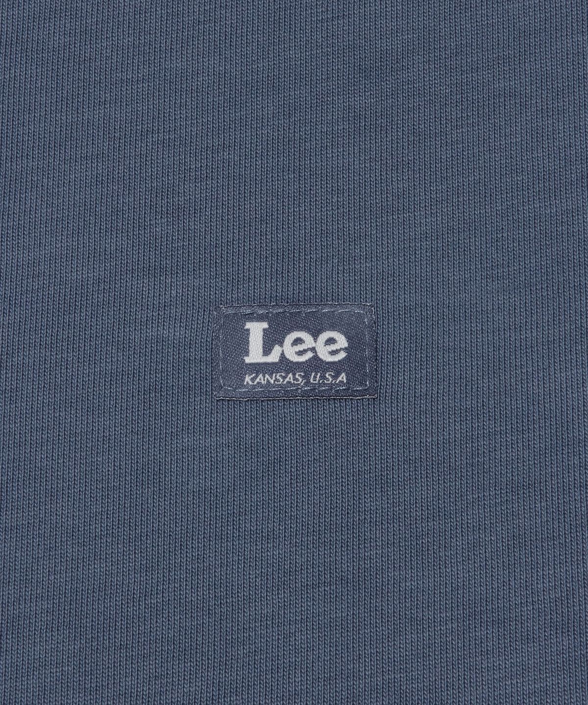 리(LEE) 라벨 티셔츠 더스티 블루