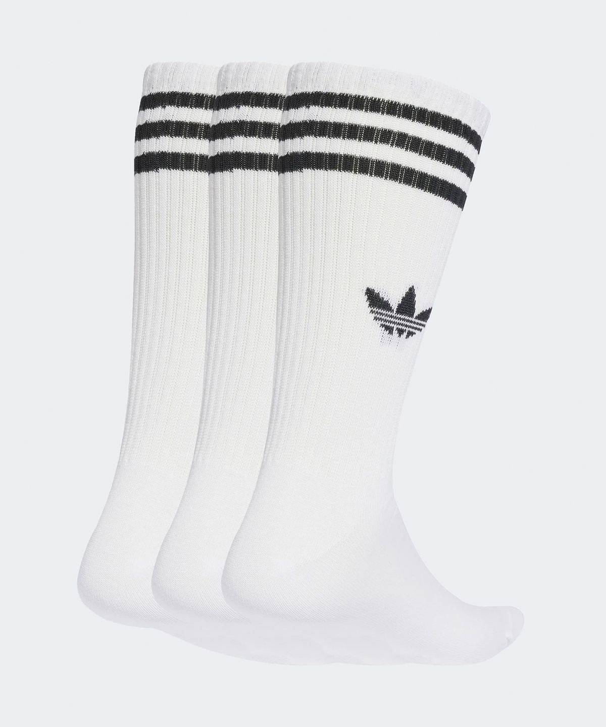 아디다스(ADIDAS) 3-스트라이프 하이 크루 삭스 3켤레 - 화이트 / JV7416