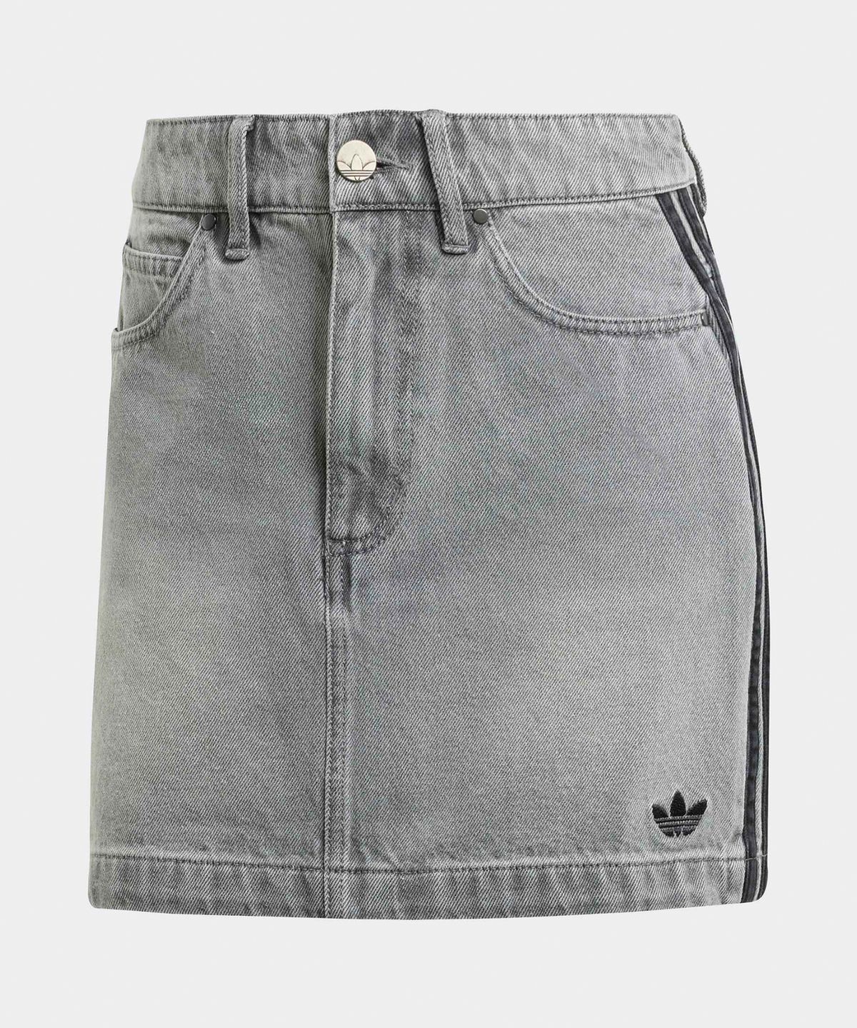 아디다스(ADIDAS) 3S 데님 미니 스커트 - 워시드그레이데님 / JW2657