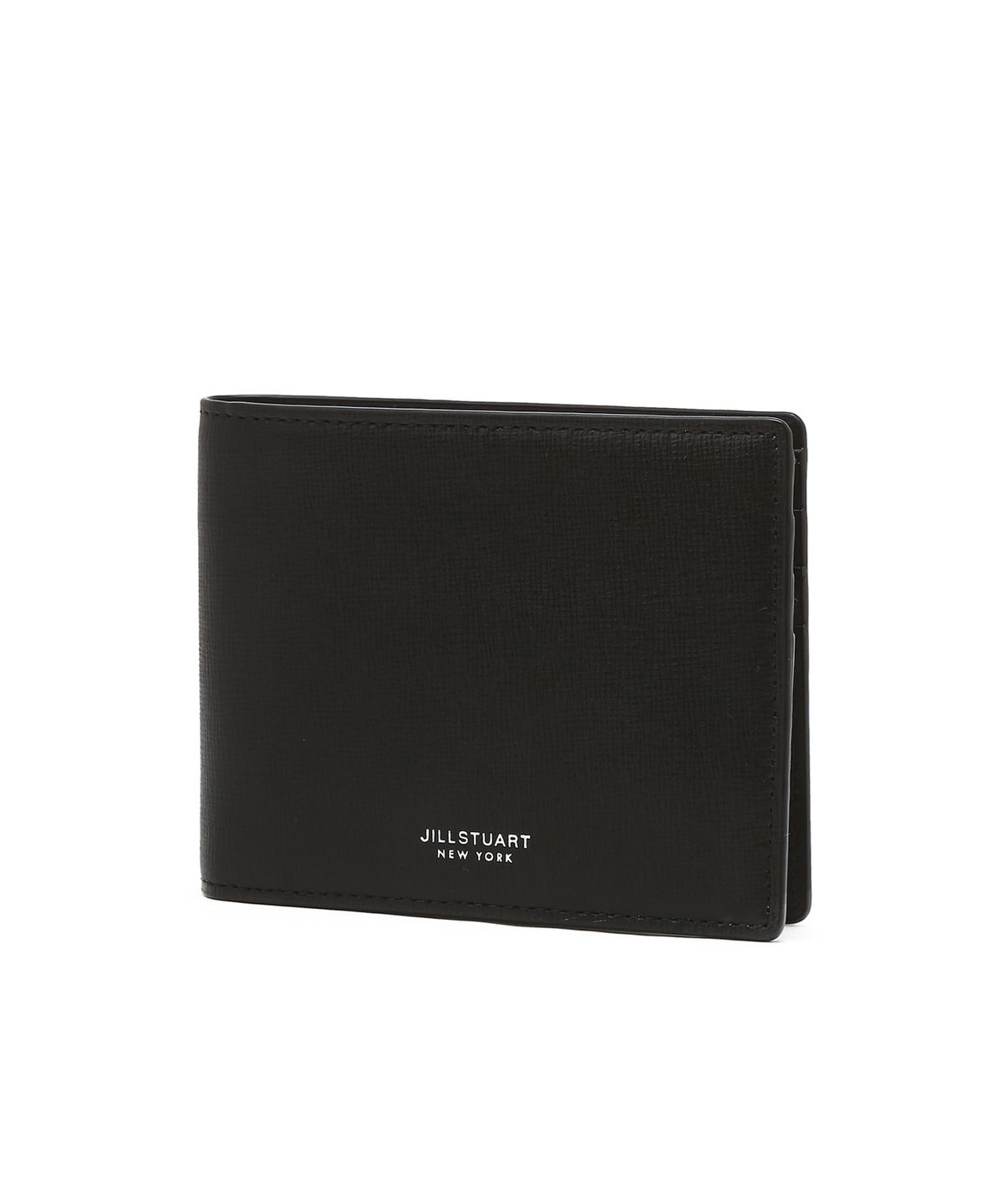 질스튜어트 맨 액세서리(JILLSTUART MEN ACC) [박스포장][LINDBERG] 블랙 로고 소가죽 반지갑 JUWA6F200BK