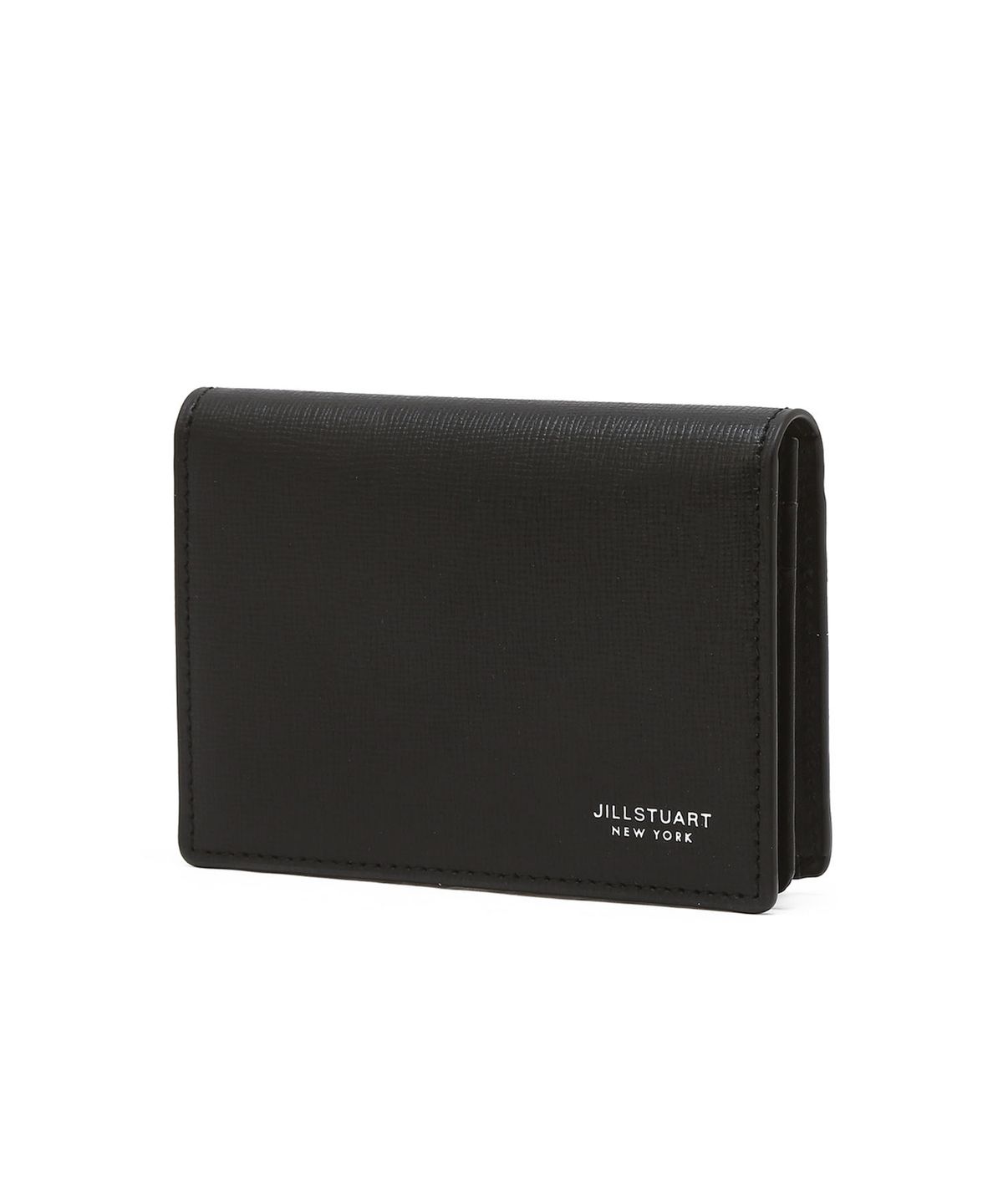 질스튜어트 맨 액세서리(JILLSTUART MEN ACC) [박스포장][LINDBERG] 블랙 로고 소가죽 카드 지갑 JUWA6F220BK