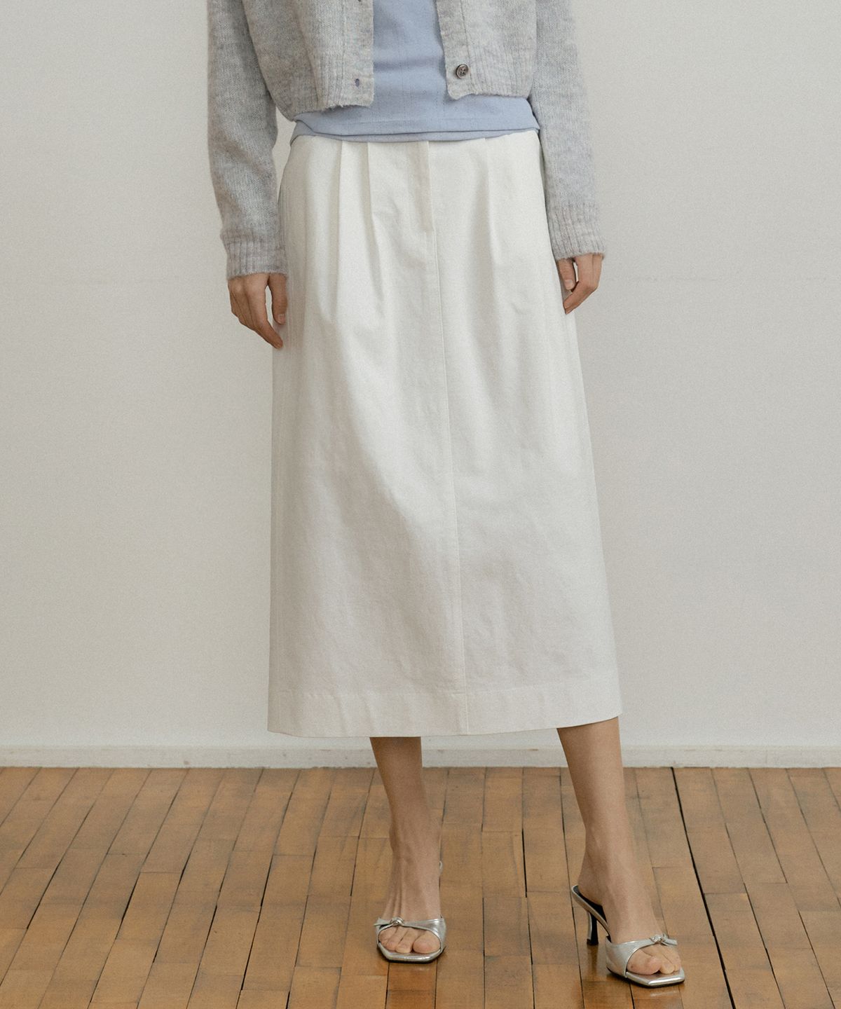 오떼뜨(OCTETTE) MIA STRETCH VOLUME MAX SKIRTS_2COLOR