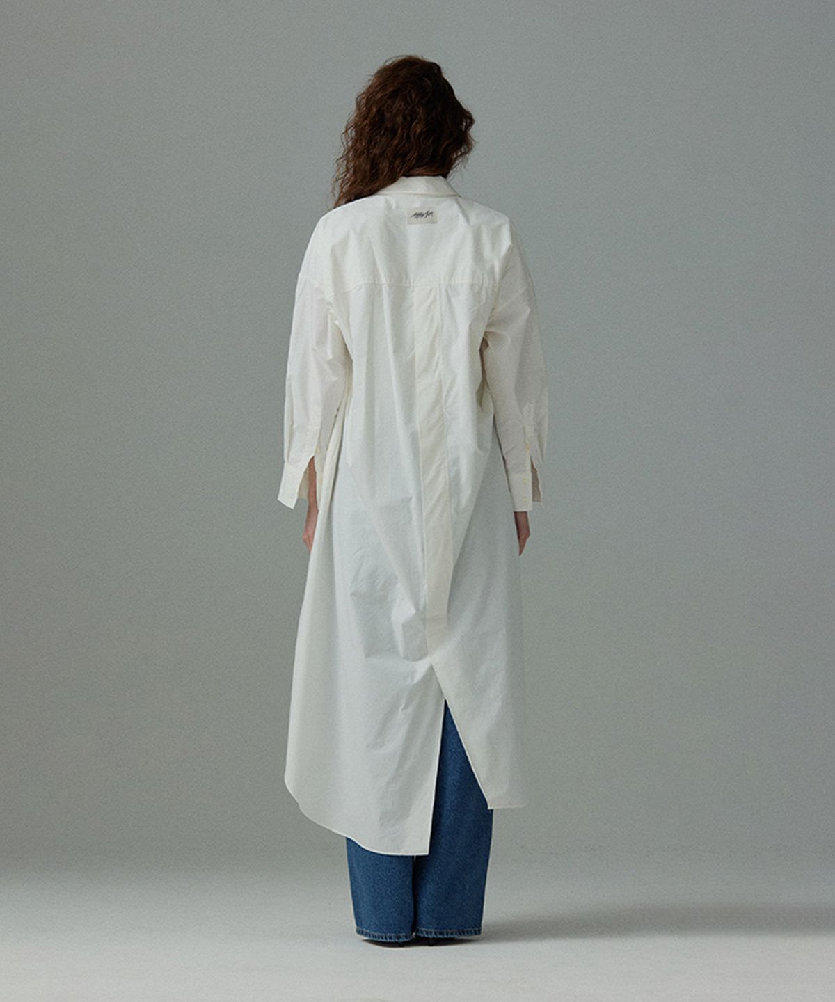 므아므(MMAM) [ESSENTIAL] Maxi pin tuck shirt dress