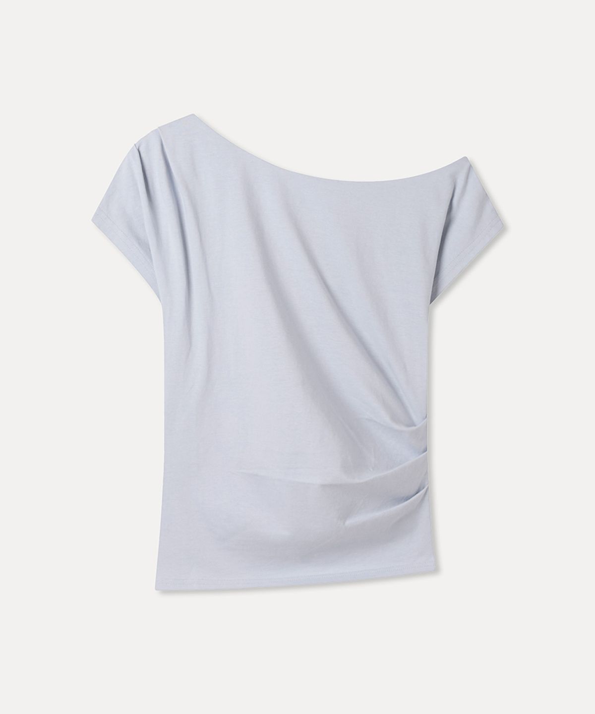 미쏘(MIXXO) 원숄더 스트라이프 티셔츠_MIWHWG804A