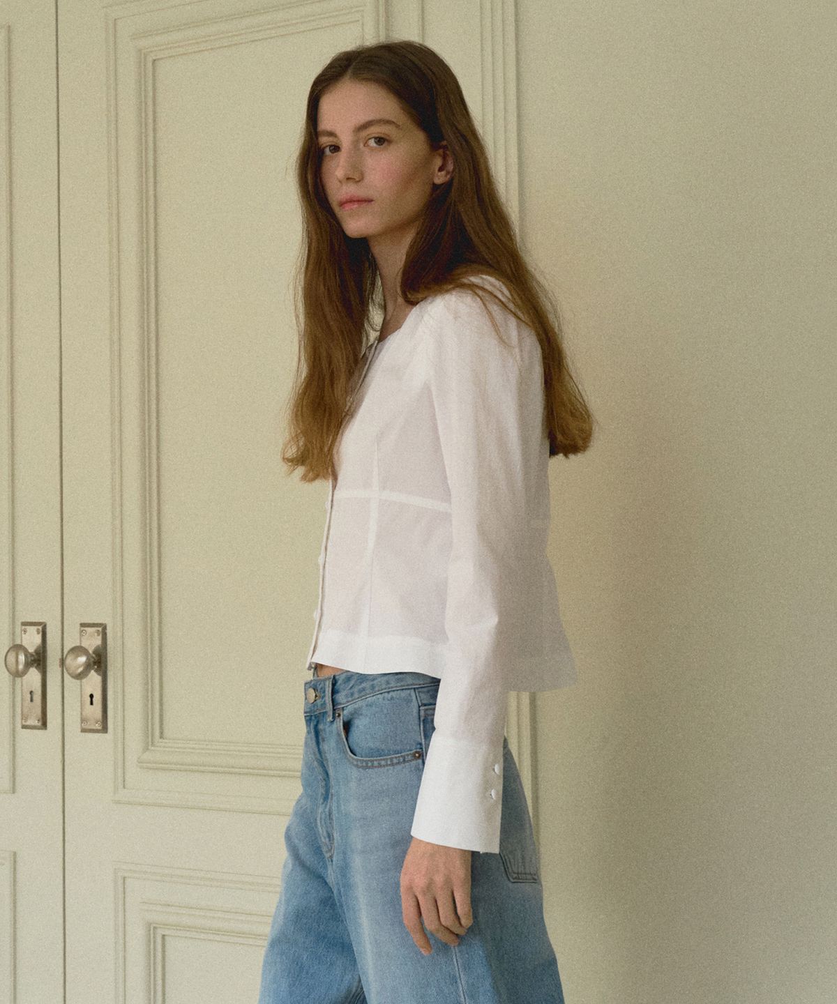 오떼뜨(OCTETTE) IRENE COTTON BLOUSE_WHITE