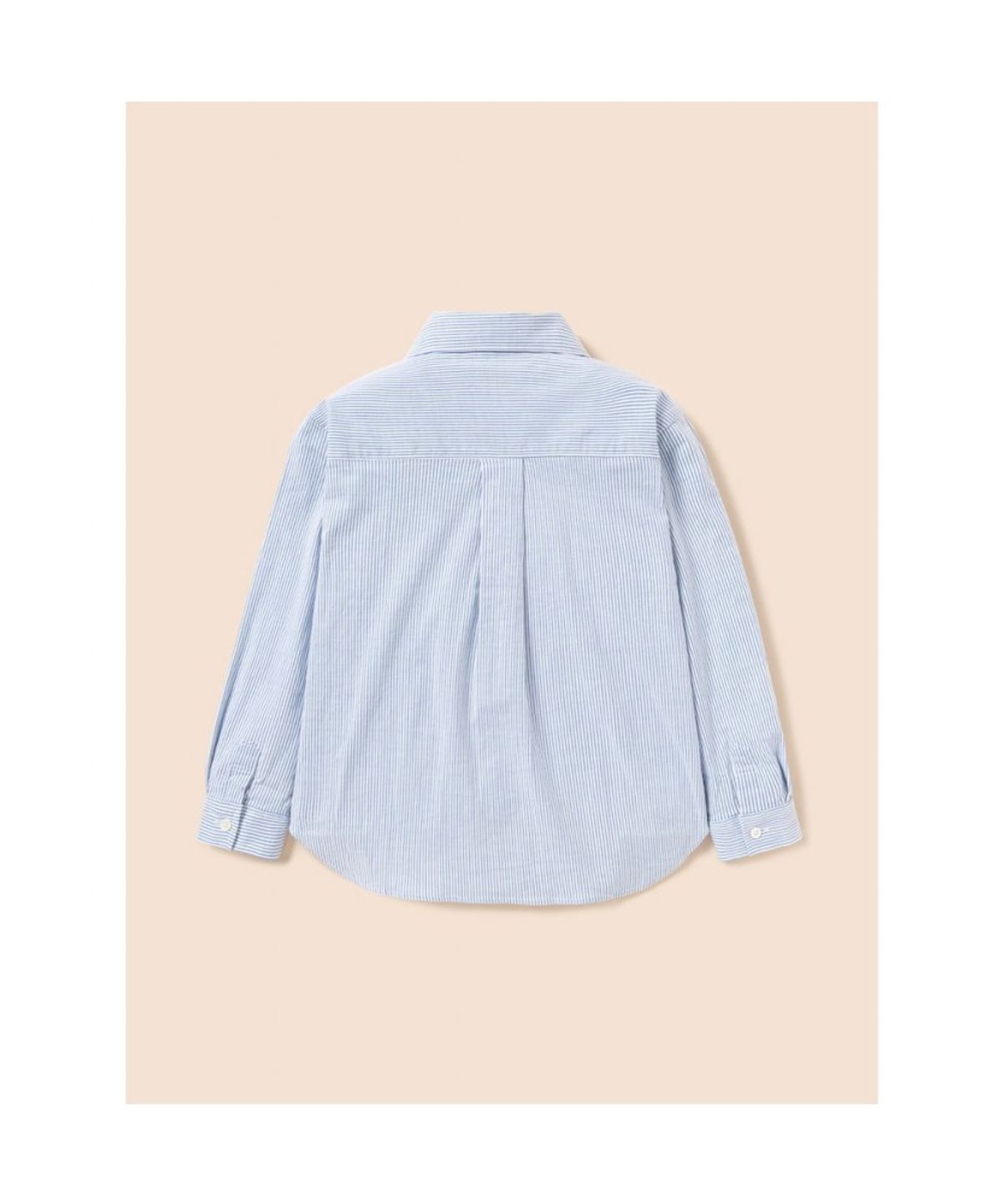 빈폴 키즈(BEANPOLE KIDS) 시어서커 스트라이프 오버핏 셔츠  스카이 블루 (BI5764U02Q) (BI5764U02Q) (BI5764U02Q)
