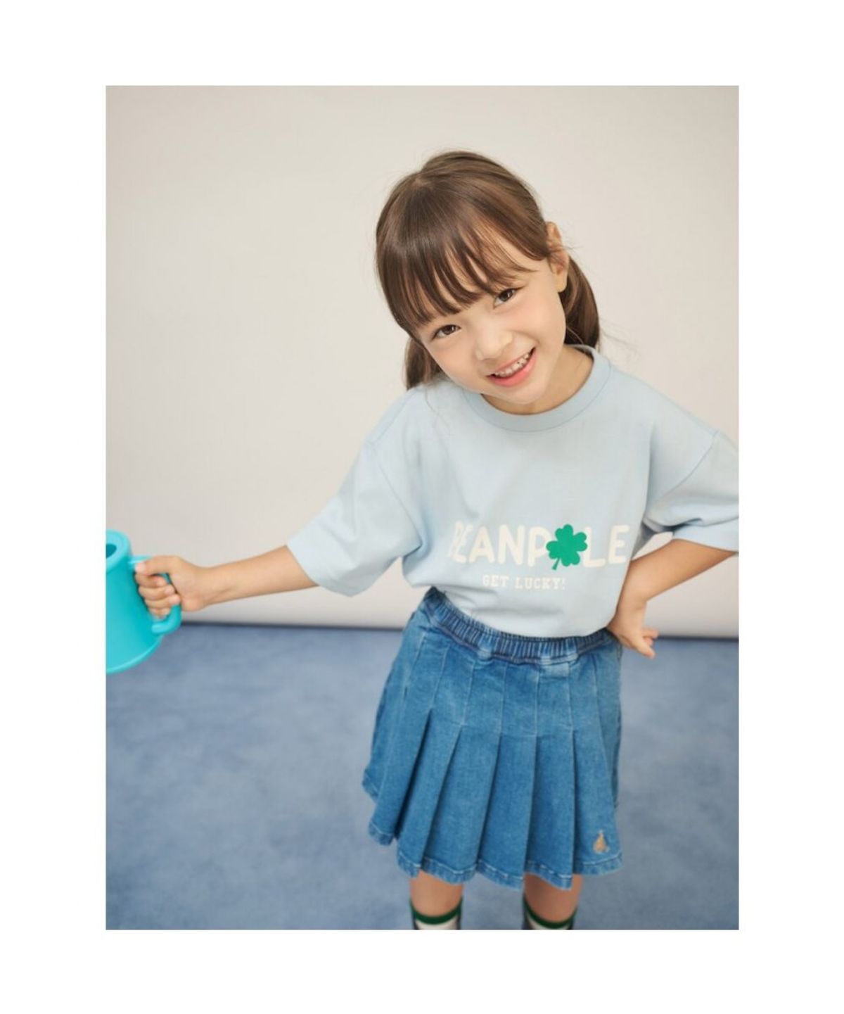 빈폴 키즈(BEANPOLE KIDS) 그래픽 반소매 티셔츠  스카이 블루 (BI5742U01Q) (BI5742U01Q) (BI5742U01Q)
