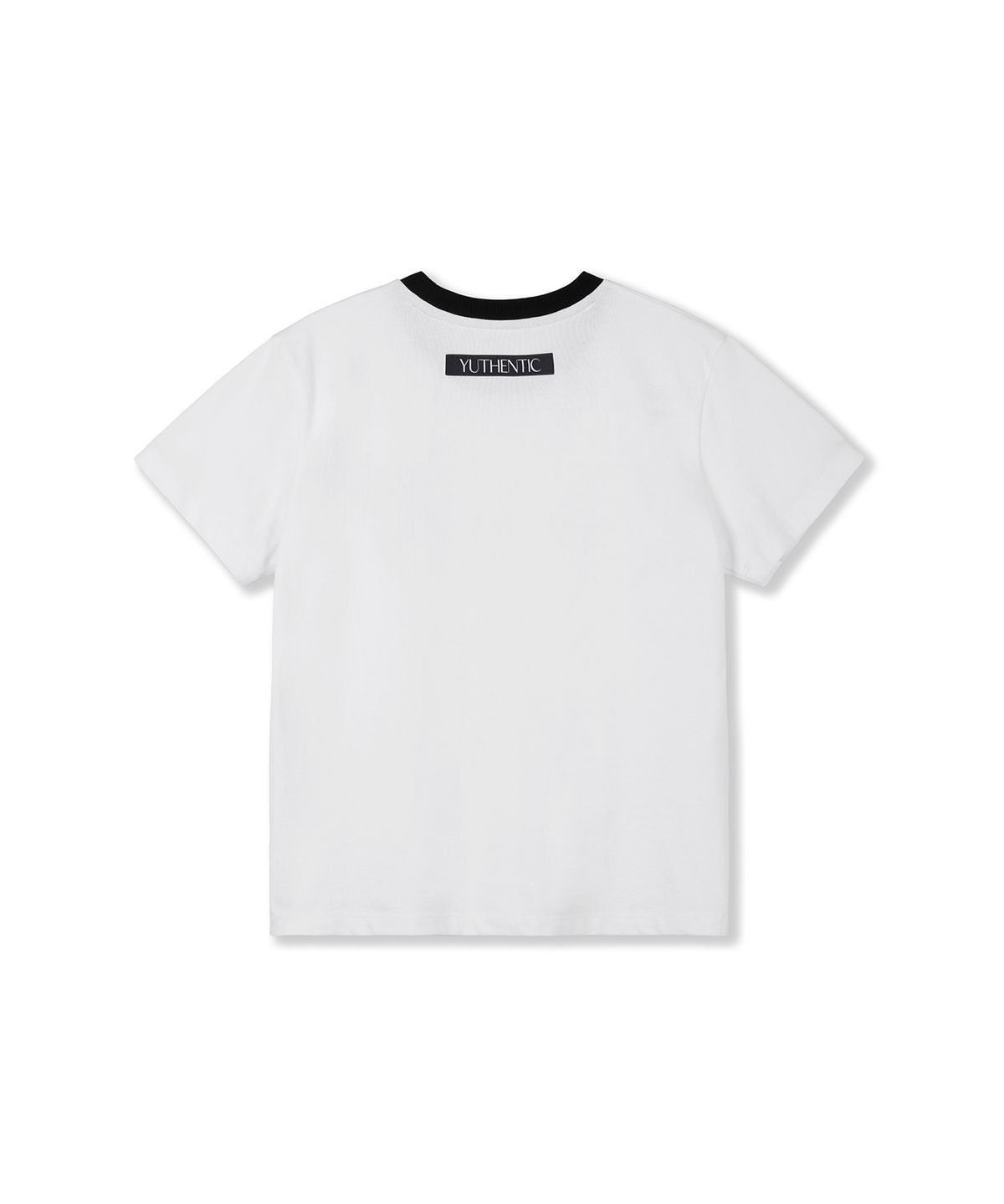 유센틱(YUTHENTIC) RIBBON 티셔츠 화이트 AW5ME43701