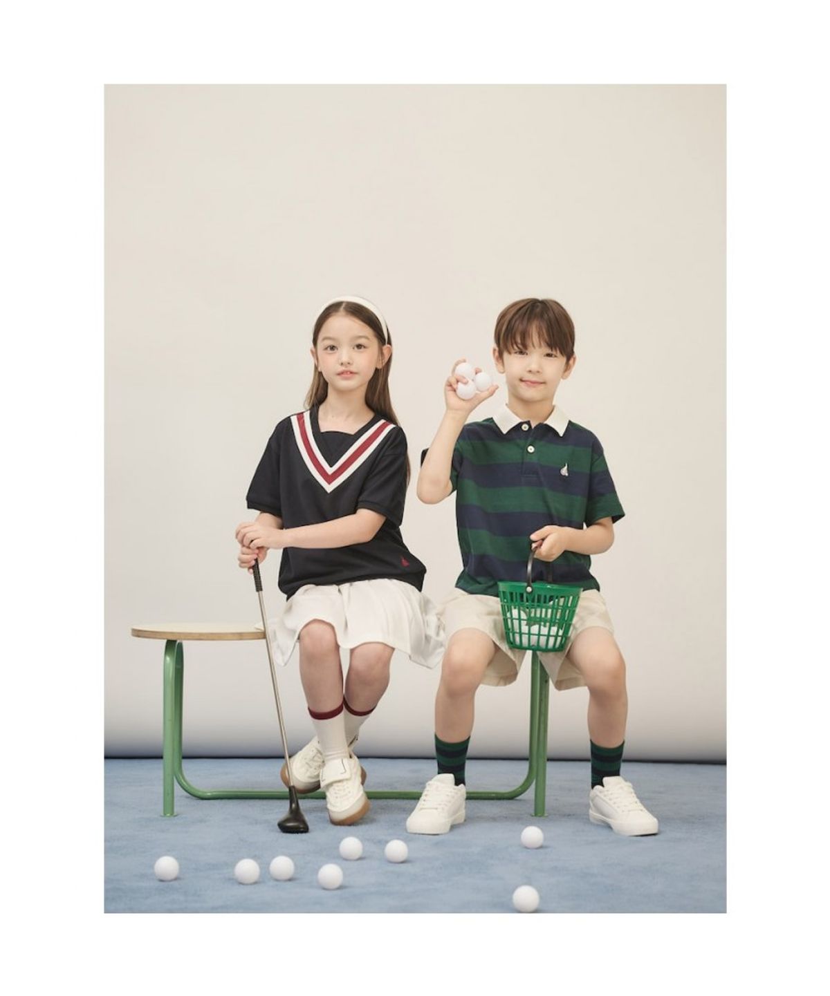 빈폴 키즈(BEANPOLE KIDS) 여아 루즈핏 썸머스쿨 티셔츠  네이비 (BI5742G02R) (BI5742G02R) (BI5742G02R)